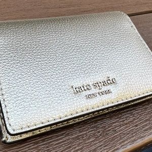Kate Spade Medium Bi Fold Wallet Gold